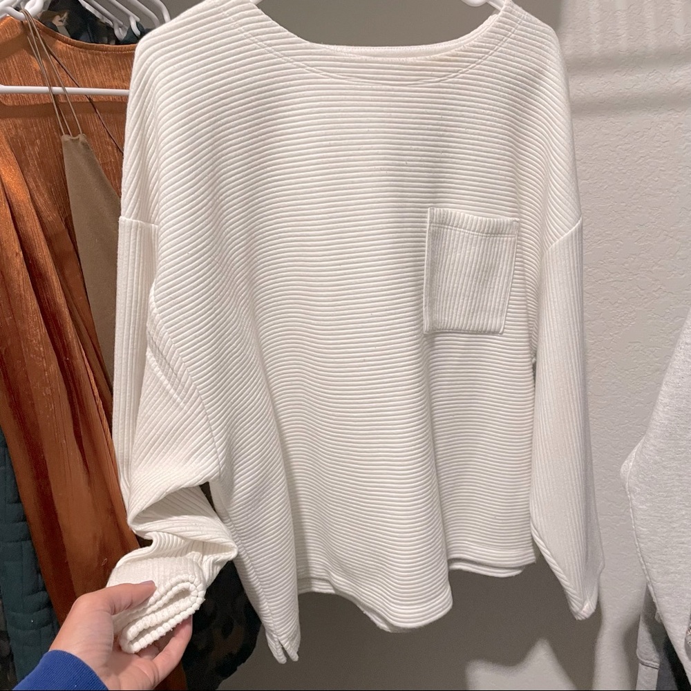 Cute white sweater